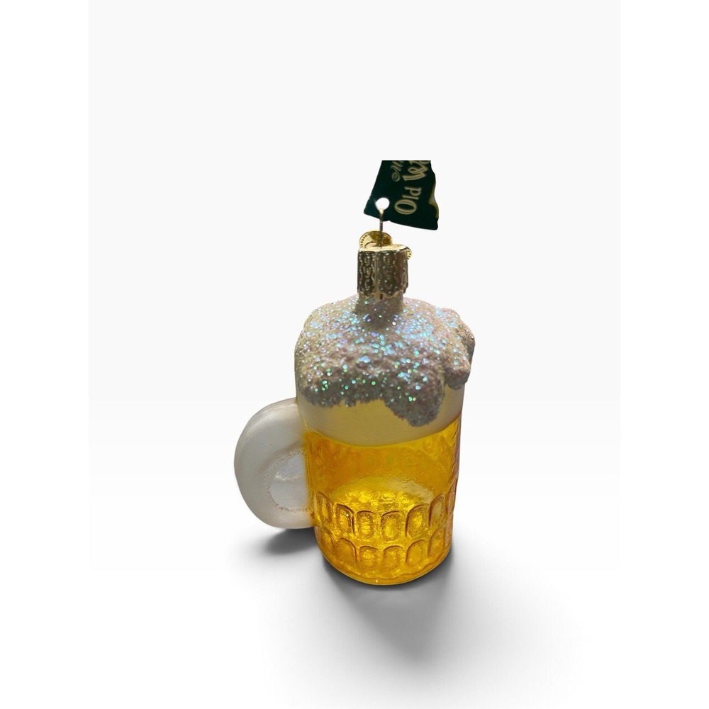Old World Christmas Gumdrops Mini Mug Of Beer Glass Ornament 2 inch Miniature